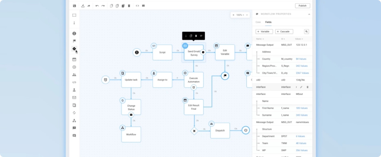 工作流设计界面
